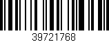 Código de barras (EAN, GTIN, SKU, ISBN): '39721768'