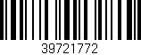 Código de barras (EAN, GTIN, SKU, ISBN): '39721772'