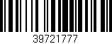 Código de barras (EAN, GTIN, SKU, ISBN): '39721777'