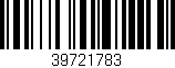 Código de barras (EAN, GTIN, SKU, ISBN): '39721783'