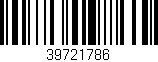 Código de barras (EAN, GTIN, SKU, ISBN): '39721786'