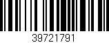 Código de barras (EAN, GTIN, SKU, ISBN): '39721791'