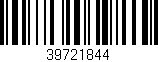 Código de barras (EAN, GTIN, SKU, ISBN): '39721844'