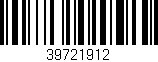 Código de barras (EAN, GTIN, SKU, ISBN): '39721912'