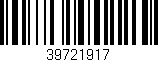 Código de barras (EAN, GTIN, SKU, ISBN): '39721917'