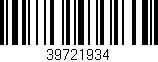 Código de barras (EAN, GTIN, SKU, ISBN): '39721934'