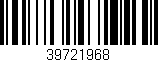 Código de barras (EAN, GTIN, SKU, ISBN): '39721968'
