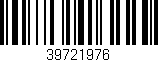 Código de barras (EAN, GTIN, SKU, ISBN): '39721976'