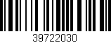 Código de barras (EAN, GTIN, SKU, ISBN): '39722030'