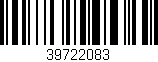 Código de barras (EAN, GTIN, SKU, ISBN): '39722083'