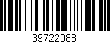 Código de barras (EAN, GTIN, SKU, ISBN): '39722088'