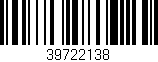 Código de barras (EAN, GTIN, SKU, ISBN): '39722138'