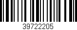 Código de barras (EAN, GTIN, SKU, ISBN): '39722205'