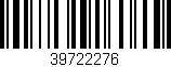 Código de barras (EAN, GTIN, SKU, ISBN): '39722276'