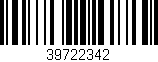 Código de barras (EAN, GTIN, SKU, ISBN): '39722342'