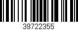 Código de barras (EAN, GTIN, SKU, ISBN): '39722355'