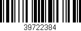 Código de barras (EAN, GTIN, SKU, ISBN): '39722384'