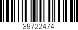Código de barras (EAN, GTIN, SKU, ISBN): '39722474'