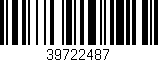 Código de barras (EAN, GTIN, SKU, ISBN): '39722487'