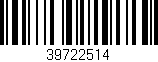 Código de barras (EAN, GTIN, SKU, ISBN): '39722514'