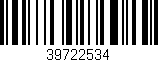 Código de barras (EAN, GTIN, SKU, ISBN): '39722534'