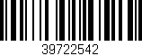 Código de barras (EAN, GTIN, SKU, ISBN): '39722542'