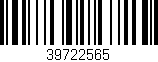 Código de barras (EAN, GTIN, SKU, ISBN): '39722565'