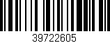 Código de barras (EAN, GTIN, SKU, ISBN): '39722605'