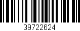 Código de barras (EAN, GTIN, SKU, ISBN): '39722624'
