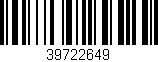 Código de barras (EAN, GTIN, SKU, ISBN): '39722649'