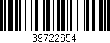Código de barras (EAN, GTIN, SKU, ISBN): '39722654'
