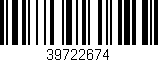 Código de barras (EAN, GTIN, SKU, ISBN): '39722674'