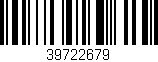 Código de barras (EAN, GTIN, SKU, ISBN): '39722679'