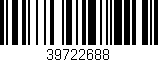 Código de barras (EAN, GTIN, SKU, ISBN): '39722688'