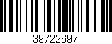 Código de barras (EAN, GTIN, SKU, ISBN): '39722697'