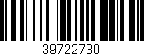 Código de barras (EAN, GTIN, SKU, ISBN): '39722730'