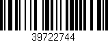 Código de barras (EAN, GTIN, SKU, ISBN): '39722744'