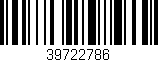 Código de barras (EAN, GTIN, SKU, ISBN): '39722786'