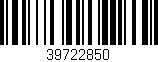 Código de barras (EAN, GTIN, SKU, ISBN): '39722850'