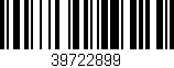 Código de barras (EAN, GTIN, SKU, ISBN): '39722899'
