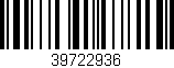 Código de barras (EAN, GTIN, SKU, ISBN): '39722936'