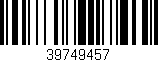 Código de barras (EAN, GTIN, SKU, ISBN): '39749457'