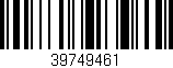 Código de barras (EAN, GTIN, SKU, ISBN): '39749461'