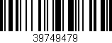 Código de barras (EAN, GTIN, SKU, ISBN): '39749479'