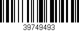 Código de barras (EAN, GTIN, SKU, ISBN): '39749493'