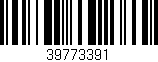 Código de barras (EAN, GTIN, SKU, ISBN): '39773391'