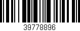 Código de barras (EAN, GTIN, SKU, ISBN): '39778896'