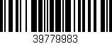 Código de barras (EAN, GTIN, SKU, ISBN): '39779983'