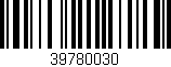 Código de barras (EAN, GTIN, SKU, ISBN): '39780030'