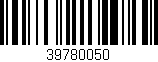 Código de barras (EAN, GTIN, SKU, ISBN): '39780050'
